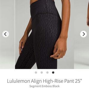 lululemon align high rise pant 25”